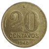 MVM 206 - Moeda 20 centavos - Bronze-Alumínio - 1948 - Ruy Barbosa - SOB