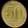 MVM 217 - Moeda 50 centavos - Bronze-Alumínio - 1950 - General Eurico Gaspar Dutra - SOB