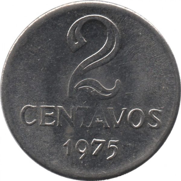 MVM 292 - Moeda 2 Centavos - Aço inoxidável - 1975 - SOB