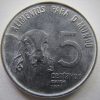MVM 334 - Moeda 5 Centavos - Aço Inoxidável - 1976 - FAO - SOB