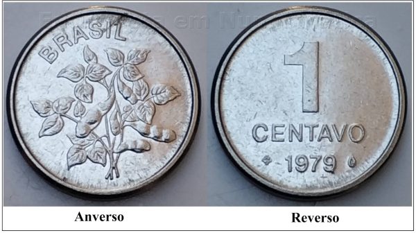 MVM 337 - Moeda 1 Centavo - Aço Inoxidável - 1979 - SOJINHA - FC