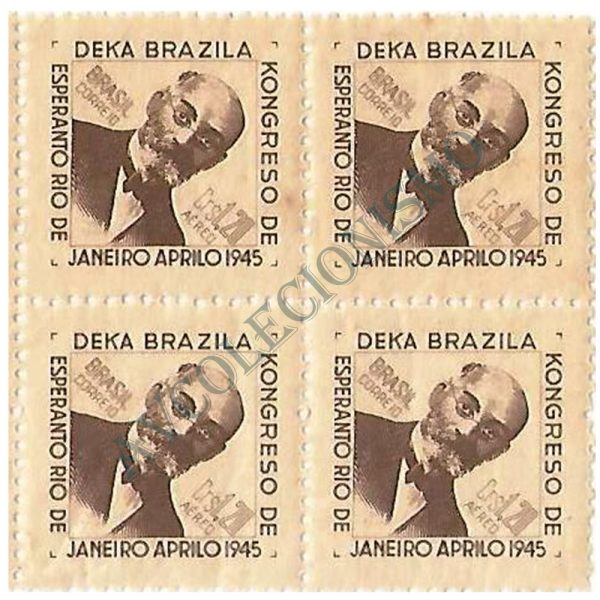 QA0058 - Congresso Brasileiro de Esperanto - Ludwig L. Zamenhof (1859-1917) - 1945