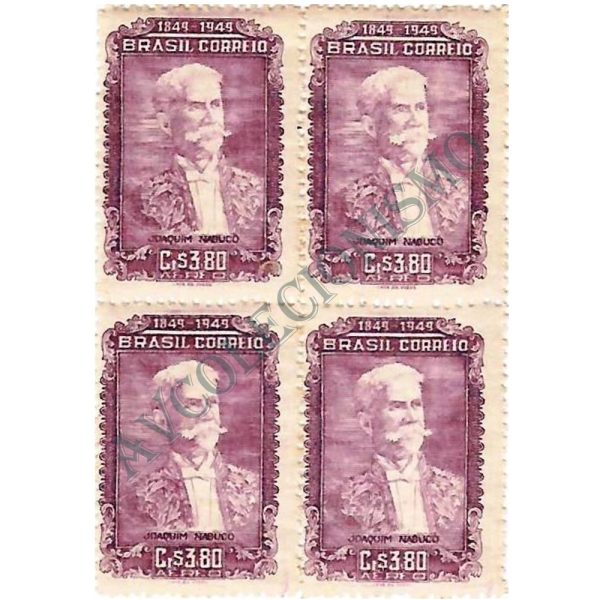 QA0074 - Centenário do Nascimento de Joaquim Nabuco - Abolicionista - 1949 - MINT
