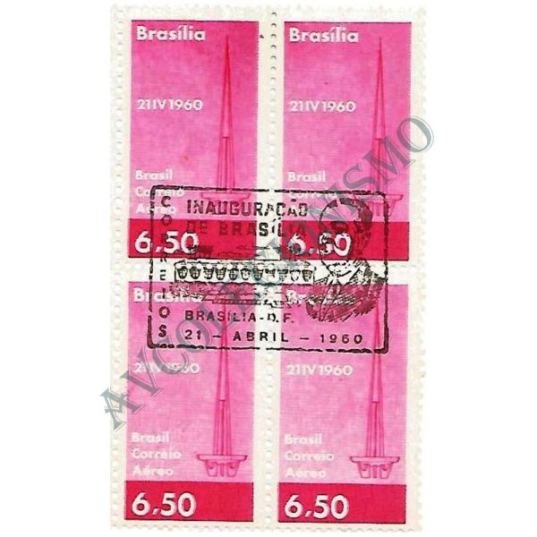 QA0095CBC - Inauguração de Brasília - Nova Capital Federal - Torre de TV - 1960 - MINT