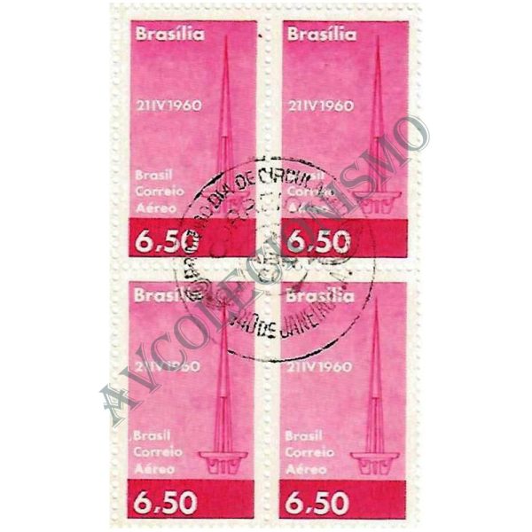 QA0095CPD - Inauguração de Brasília - Nova Capital Federal - Torre de TV - 1960 - MINT