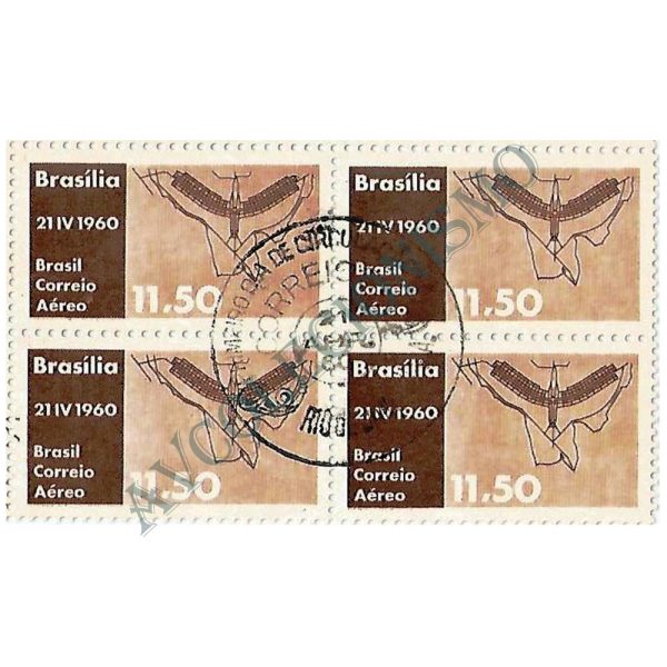 QA0096CPD - Inauguração de Brasília - Nova Capital Federal - Plano-piloto - 1960 - MINT