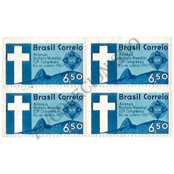 QA0098 - Décimo Congresso da Aliança Batista Mundial - Rio de Janeiro/RJ - 1960 - MINT