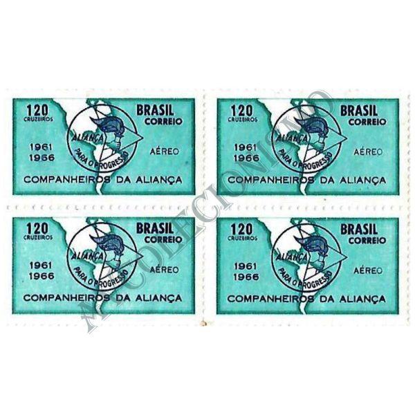 QA0106 - 5º Aniversário da aliança para o progresso - 1966 - MINT