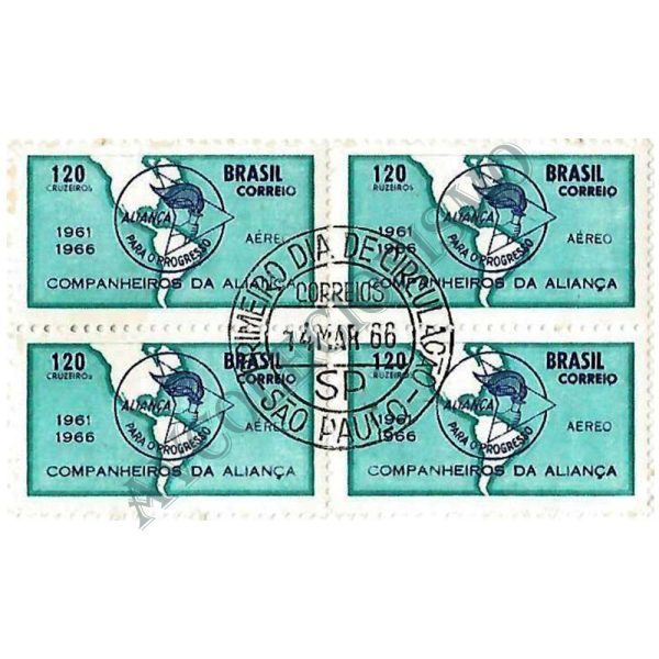 QA0106CPD - 5º Aniversário da aliança para o progresso - 1966 - MINT