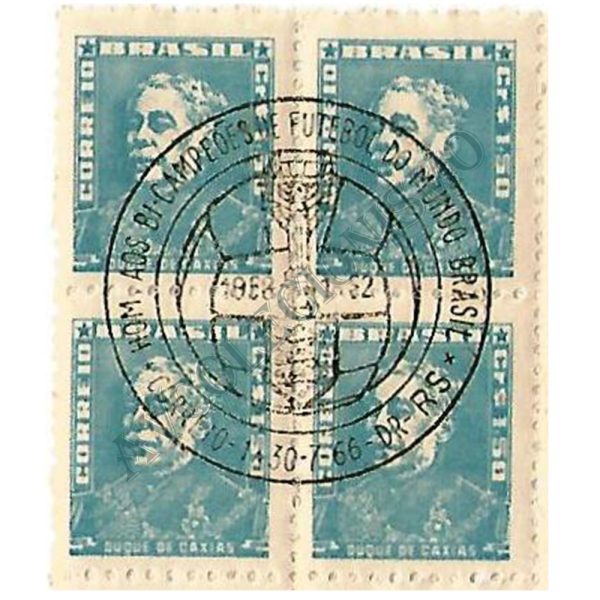 QR499 - Duque de Caxias - Carimbo Bicampeão de Futebol - 1958-1962