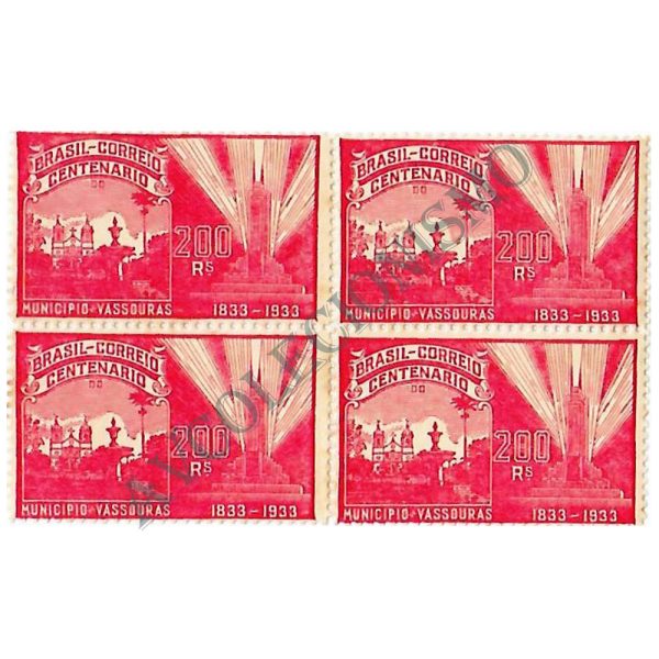 QC0057 - Centenário de Vassouras/RJ - 1933