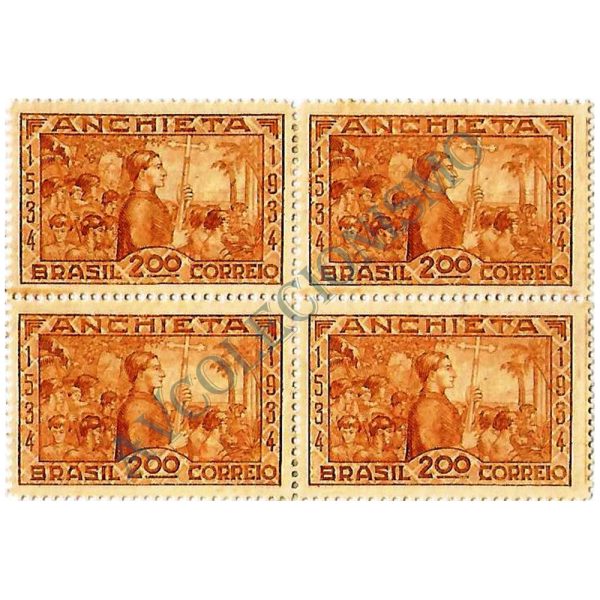 QC0074 - 4º Centenário do nascimento de José de Anchieta - 1934 - MINT