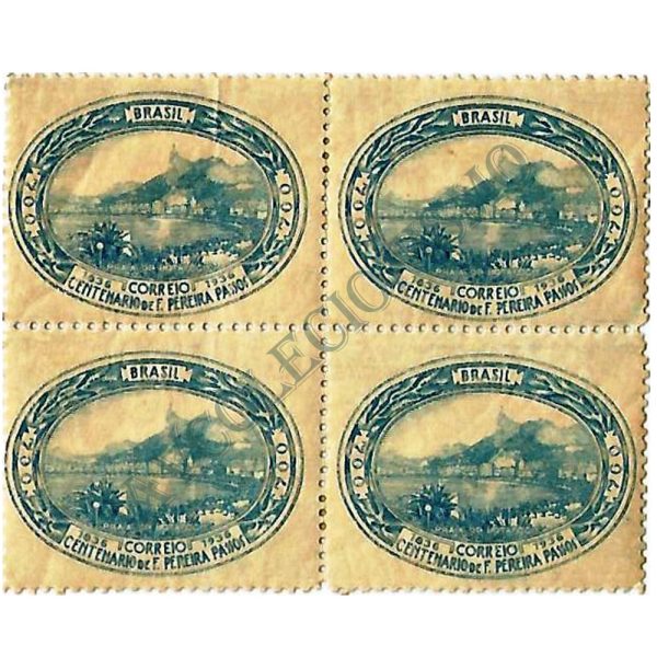 QC0113 - Centenário do nascimento de Francisco Pereira Passos - 1937 - MINT