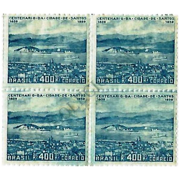 QC0136 - Centenário do Município de Santos - 1939 - MINT