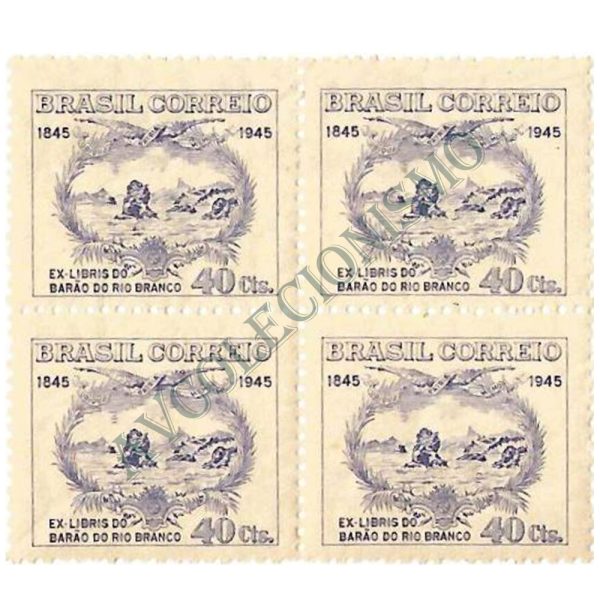 QC0197 - Centenário do nascimento de José da Silva Paranhos, Barão do Rio Branco - 1945