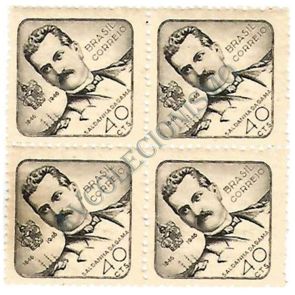 QC0212 - Centenário do nascimento do Alm. Luiz Felipe Saldanha da Gama - 1946 - MINT
