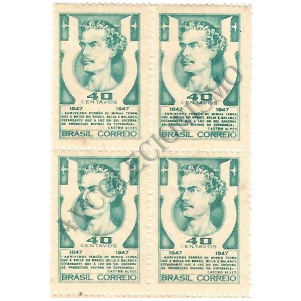 QC0227 - 100 Anos do nascimento do poeta Antonio Castro Alves (1847-1871) - 1947