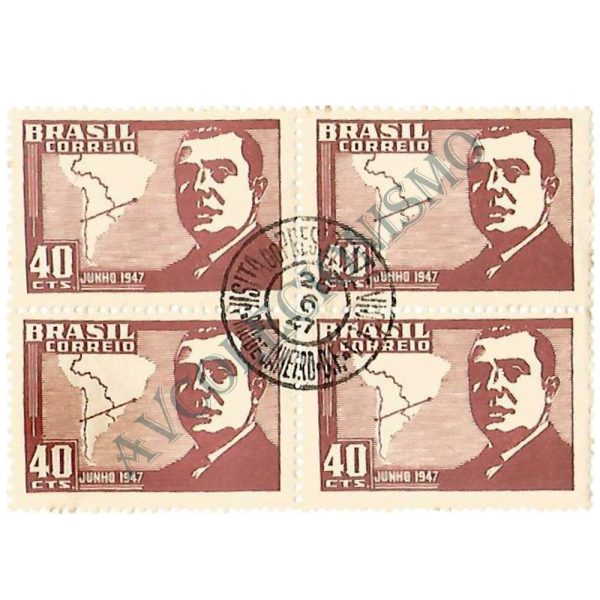 QC0228CPD - Visita do Presidente do Chile González Videla - 1947 - MINT