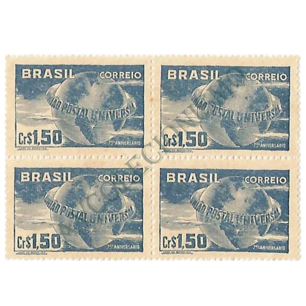 QC0248 - 75º Aniversário da União Postal Universal (UPU) - 1949 - MINT