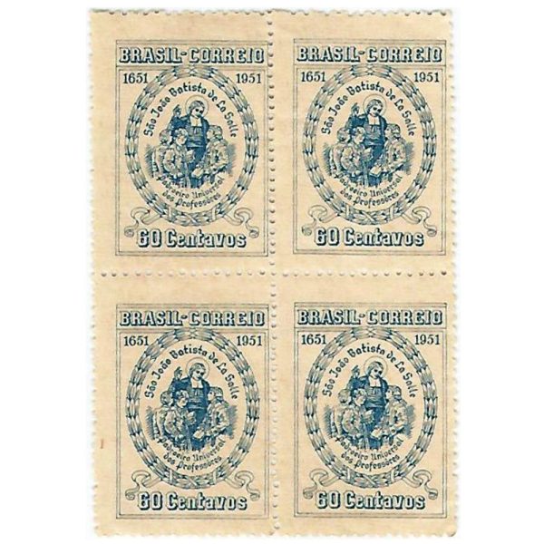 QC0263 - Tricentenário de São João Batista de La Salle - 1951 - MINT