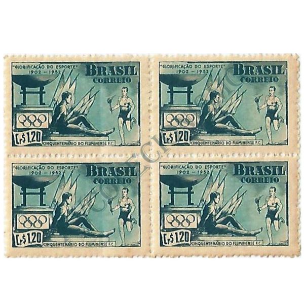 QC0282 - 50º Aniversário do Fluminense Futebol Clube - 1952 - MINT