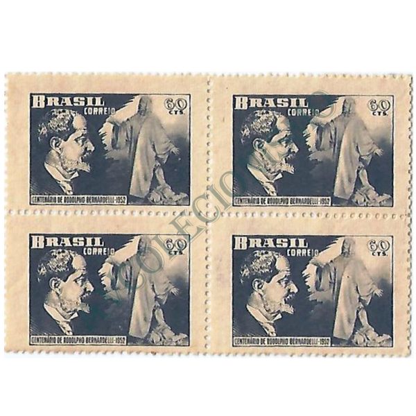 QC0290 - 100 anos do nascimento de Rodolfo Bernardelli - Escultor - 1952 - MINT