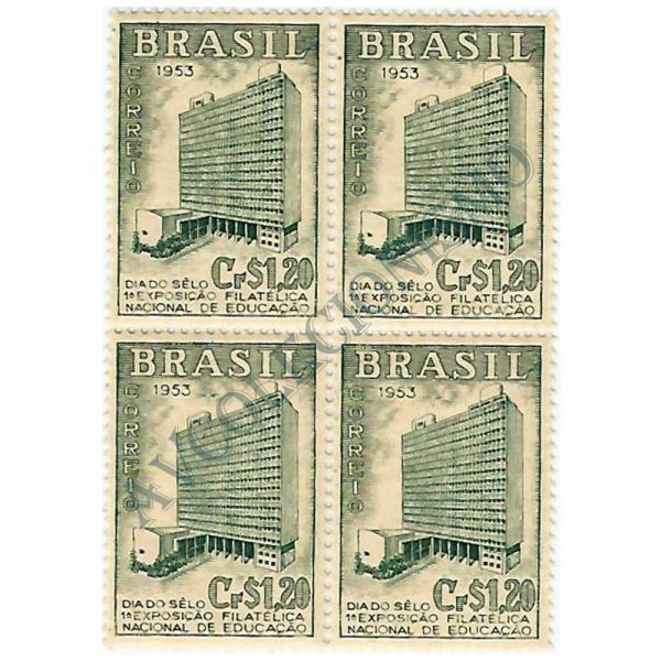 QC0303 - Dia do Selo e 1ª Exposição Filatélica Nacional de Educação - Rio de Janeiro - 1953 - MINT