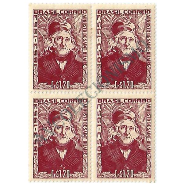 QC0315 - Centenário da morte do naturalista e escritor francês Auguste de Saint-Hilaire - 1953 - MINT