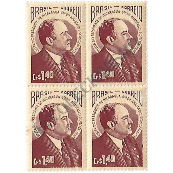 QC0314 - Visita do presidente da Nicarágua Gen. Anastácio Somoza - 1953