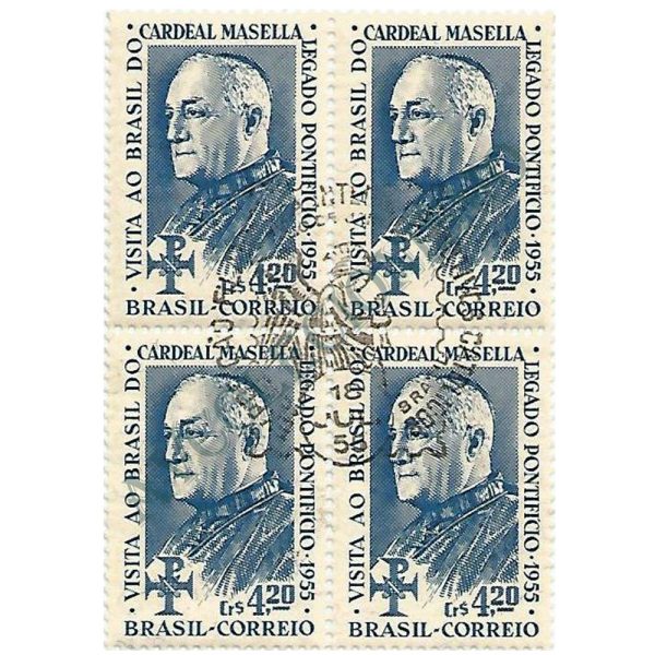 QC0367CBC - 36º Congresso Eucarístico Internacional, RJ e visita do Cardeal Legado Bento Aloisi Masella - 1955 - CBC