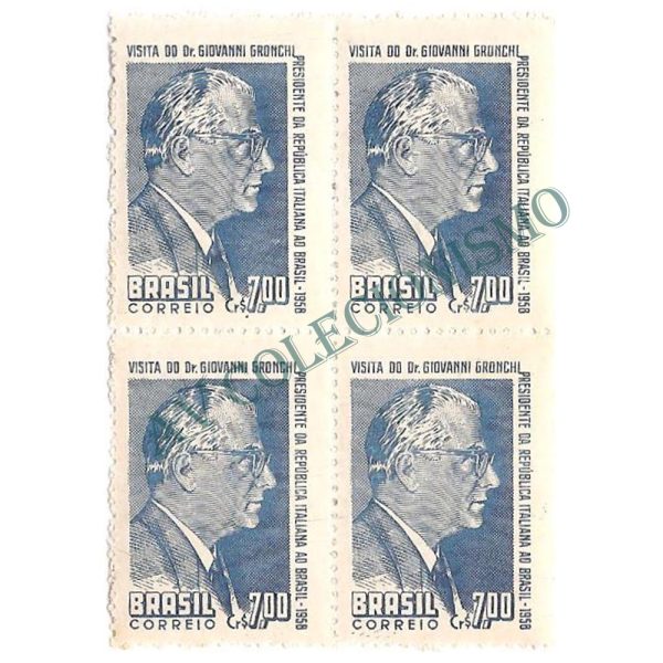 QC0421 - Visita do Presidente Giovanni Gronchi - 1958 - MINT