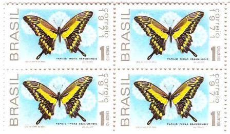 QC0696 - Promoção da Fauna Brasileira - Borboletas - 1971 - NN