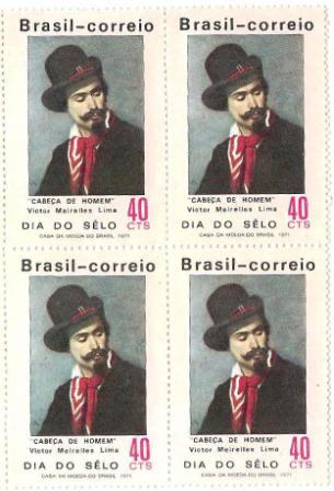 QC0701 - Dia do Selo - Pinturas Brasileiras - Homem - 1971 - MINT
