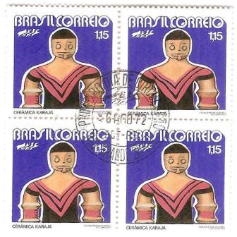 QC0747CPD - Promoção do Folclore Brasileiro - Cerâmica Carajá - 1972 - MINT