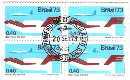 QC0802CPD - Campanha da Proteção Nacional - Proteção ao voo - 1973 - MINT