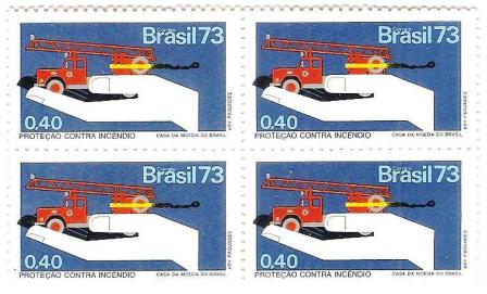 QC0803 - Campanha da Proteção Nacional - Proteção contra incêndio - 1973 - MINT