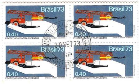 QC0803CPD - Campanha da Proteção Nacional - Proteção contra incêndio - 1973 - MINT
