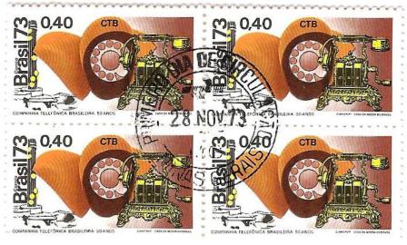 QC0817CPD - Cinquentenário da Companhia Telefônica - 1973 - MINT