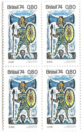QC0830 - Divulgação das Lendas Populares Brasileiras - Zumbi - 1974 - MINT