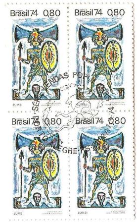 QC0830CBC - Divulgação das Lendas Populares Brasileiras - Zumbi - 1974 - MINT