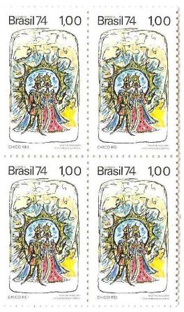 QC0831 - Divulgação das Lendas Populares Brasileiras - Chico Rei - 1974 - MINT