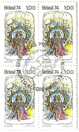QC0831CBC - Divulgação das Lendas Populares Brasileiras - Chico Rei - 1974 - MINT