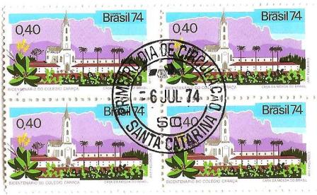 QC0849CPD - Bicentenário do Colégio Caraça (Santa Bárbara, MG) - 1974 - NN