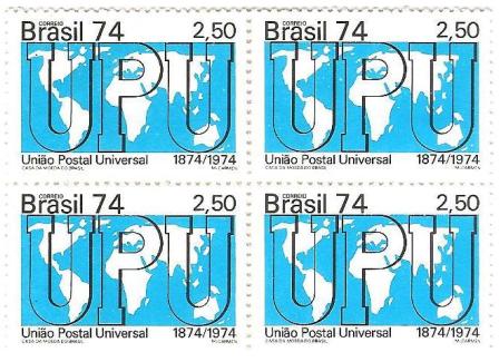 QC0858 - Centenário da UPU- União Postal Universal - 1974 - MINT