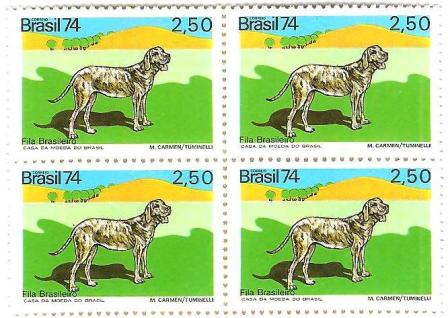 QC0866 - Animais Brasileiros - Fila Brasileiro - 1974 - MINT