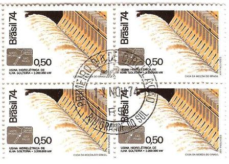 QC0867CPD - Inauguração da Hidrelétrica de Ilha Solteira - 1974 - MINT