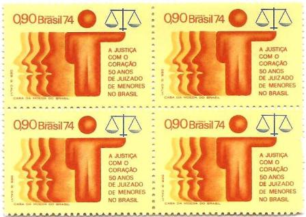 QC0870 - Cinquentenário do Juizado de Menores no Brasil - 1974 - MINT