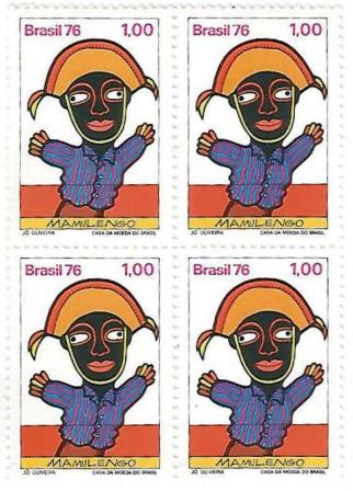 QC0948 - Teatro Popular no Brasil - Mamulengos - Cangaceiro - 1976 - MINT