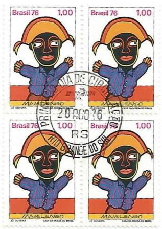 QC0948CPD - Teatro Popular no Brasil - Mamulengos - Cangaceiro - 1976 - MINT
