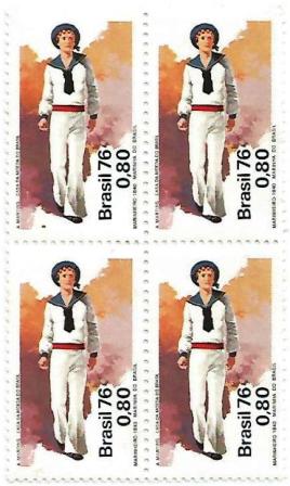QC0969 - Homenagem à Marinha do Brasil - Marinheiro - 1976 - MINT